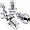 Set of 24 Veritek VTK-1420FOOECH24 14x2.0mm 13/16 Hex 2" Chrome OEM Factory Style Large Acorn Seat Lug Nuts