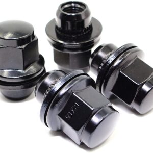 Set of 4 Veritek 12x1.25mm 1.47 OEM Mag Washer Style Factory Replacement Chrome Lug Nut Wheel Locks for Nissan Infiniti Factory Wheels 