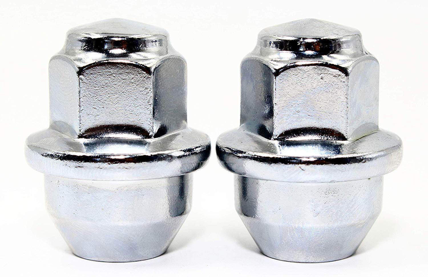 Set of 20 x 19mm hex wheel nuts bolts protectors caps covers in Chrome