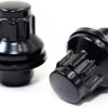 Set of 4 Veritek VTK-45700BK 12x1.5 1.47" Mag OEM Factory Washer Style Black Wheel Locks - Image 2