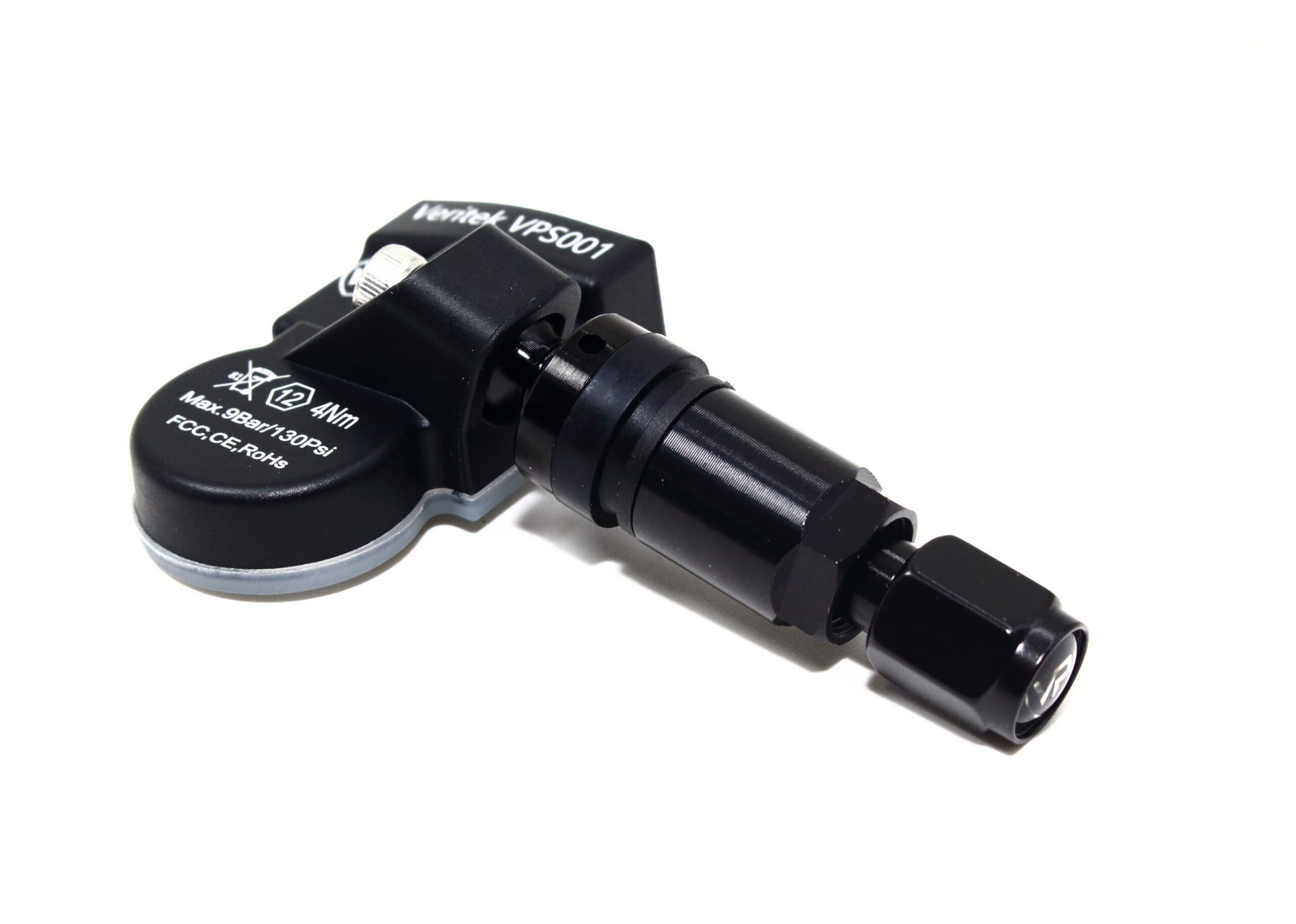 Set of 4 VPE VPS001 315mhz TPMS Tire Pressure Sensors For Acura 42753-TZ3-A51 w/ Black Aluminum Valve Stems - Image 7