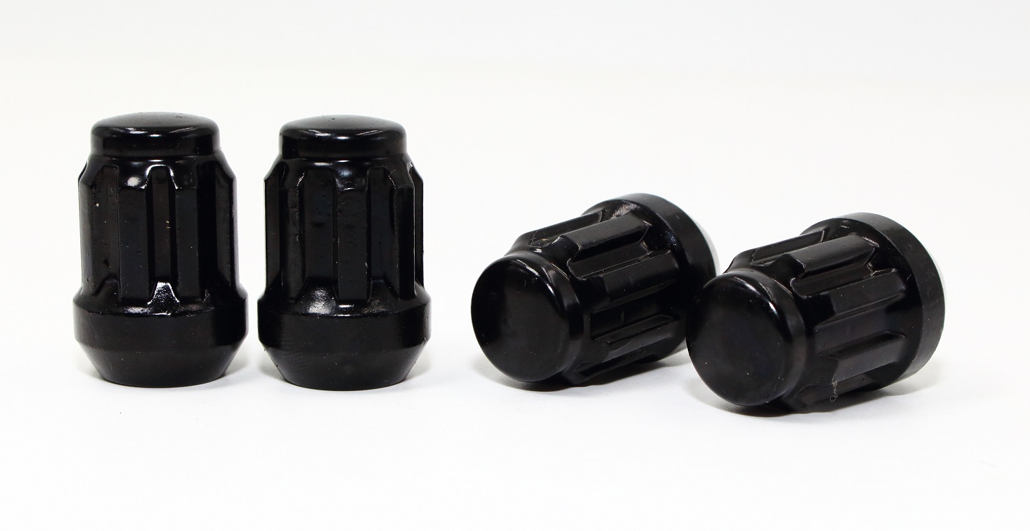 Set of 4 12x1.5 Veritek Black Acorn Bulge Tuner Wheel Locks w/ 2 Keys for Toyota Scion Hyundai Kia Mazda Conical Type Wheels VPE-40700SBK2 - Image 4