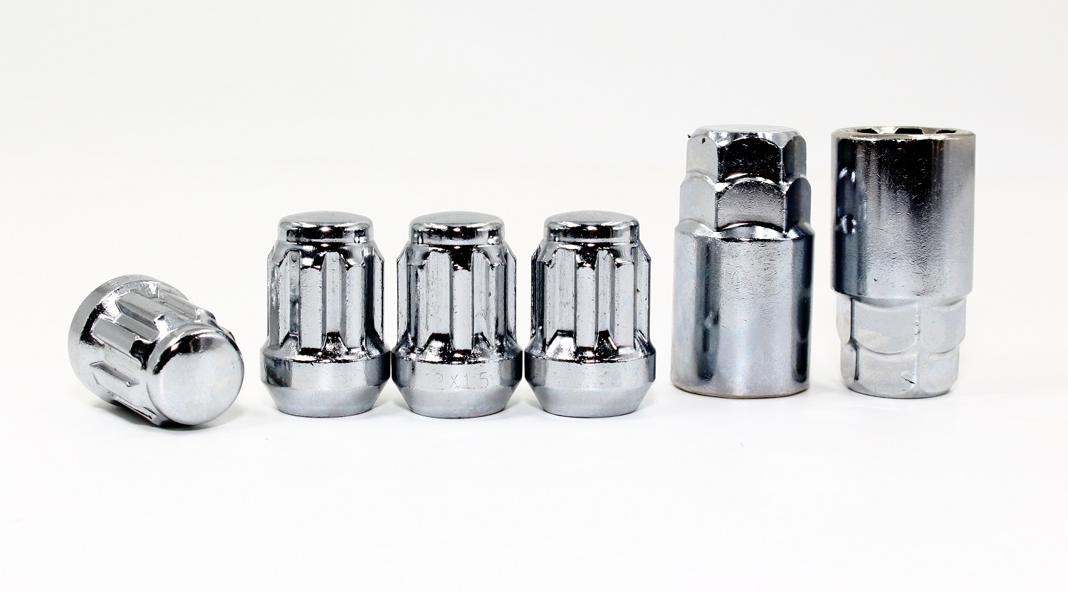 Set of 4 12x1.5 Veritek Chrome Acorn Bulge Tuner Wheel Locks w/ 2 Keys for Toyota Scion Hyundai Kia Mazda Conical Type Wheels VPE-40700SCH2 - Image 4
