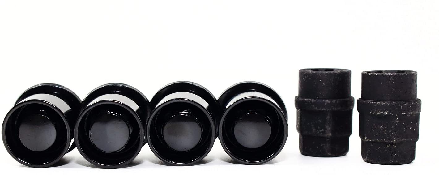 Set of 4 12x1.5 Veritek OE 1.47 Inch Mag Factory Style Replacement Black Lug Nut Wheel Locks with 2 Black Keys for Factory Wheels VPE-45700N2BK - Image 6