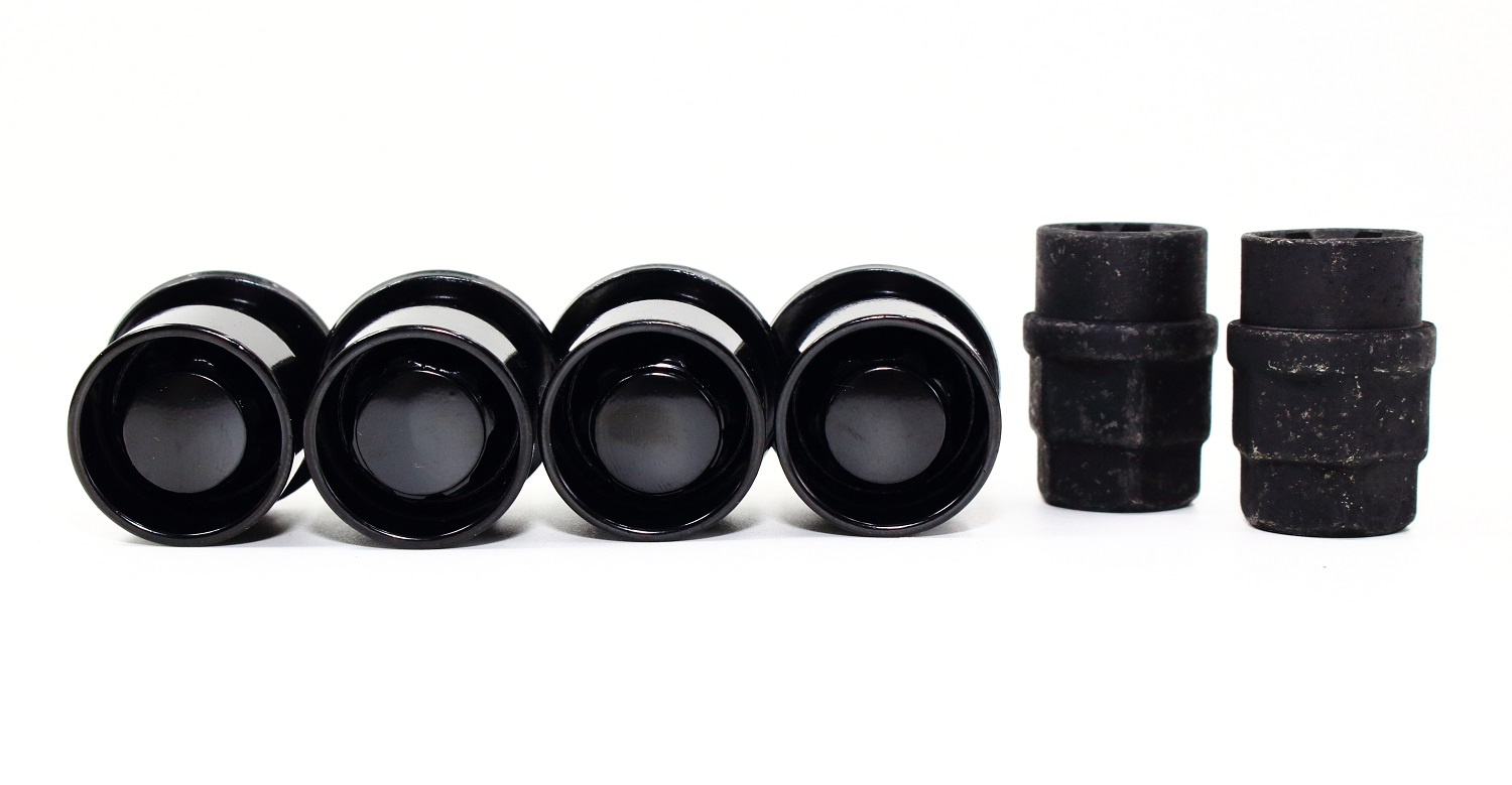 Set of 4 12x1.5 Veritek OE 1.47 Inch Mag Factory Style Replacement Black Lug Nut Wheel Locks with 2 Black Keys for Factory Wheels VPE-45700N2BK - Image 3