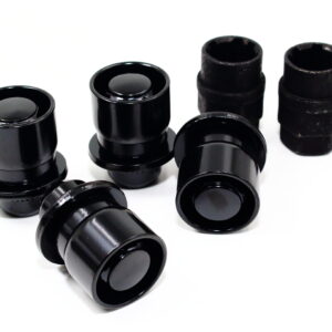 Set of 4 12x1.5 Veritek OE 1.47 Inch Mag Factory Style Replacement Black Lug Nut Wheel Locks with 2 Black Keys for Factory Wheels VPE-45700N2BK