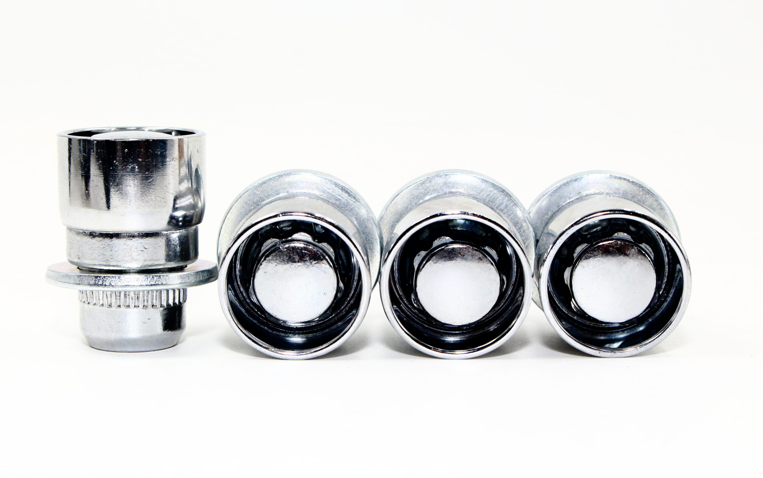 Set of 4 12x1.5 Veritek OE 1.47 Inch Mag Factory Style Replacement Chrome Lug Nut Wheel Locks with 2 Zinc Keys for Factory Wheels VPE-45700N2CH - Image 5