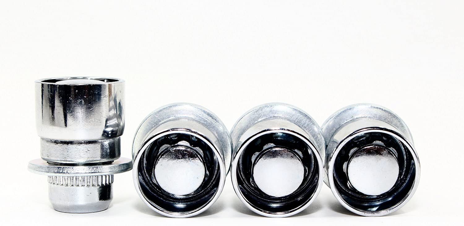 Set of 4 12x1.5 Veritek OE 1.47 Inch Mag Factory Style Replacement Chrome Lug Nut Wheel Locks with 2 Zinc Keys for Factory Wheels VPE-45700N2CH - Image 4