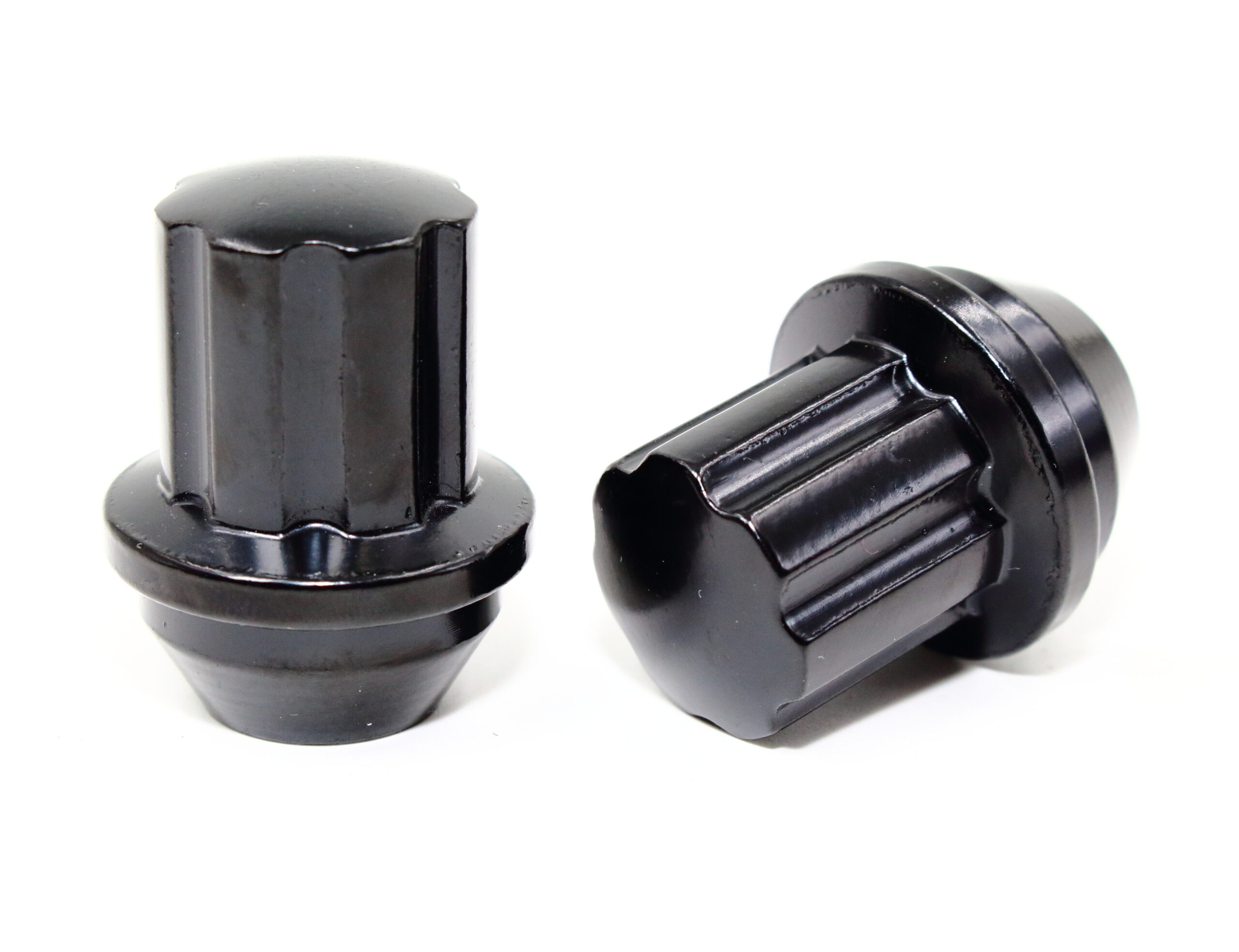 Set of 4 Veritek 14x1.5mm 1.5 Inch 38mm Length 21mm 22mm Key Hex Black Large Acorn Conical Seat Wheel Locks with 2 Keys for Buick Cadillac Chrysler Dodge Ford Jeep RAM Factory Wheels VPE-NFDBKV2N2 - Image 2