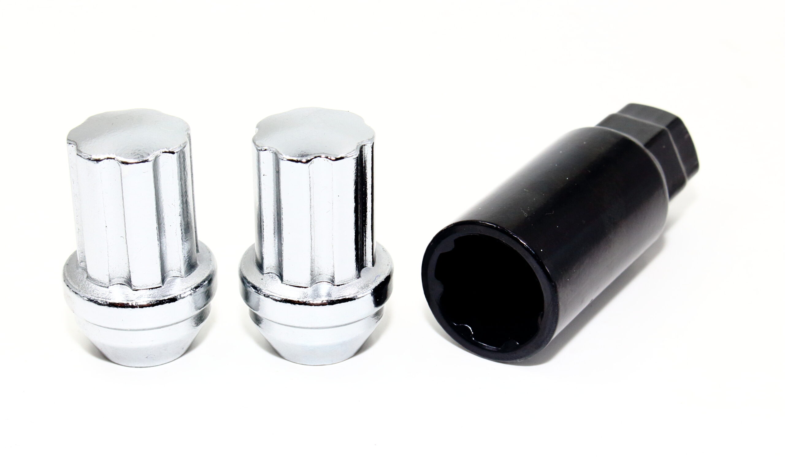 Set of 4 Veritek 14x1.5mm 1.8 Inch 22mm Key Hex Chrome Large Acorn Conical Seat Anti Theft Security Wheel Locks for Buick Cadillac Chevy Chevrolet GMC Factory Wheels VPE-NFD-L - Image 5